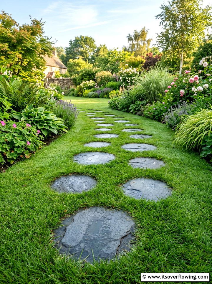 Garden Stepping Stones - 25 creative garden ideas for small yards
