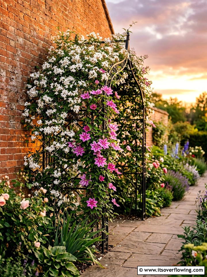 Garden Trellis Flowers - 25 backyard decorating ideas with floral displays