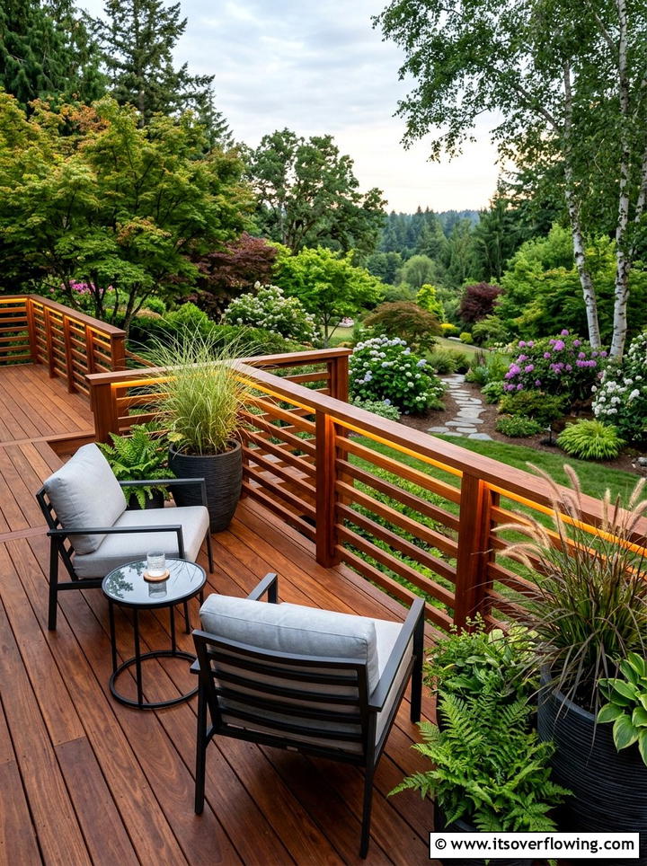 Garden Walkway - 25 backyard ideas with string lights