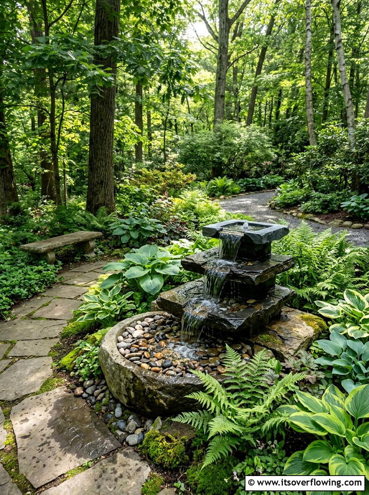 Garden Water Fountain - 25 garden decor ideas