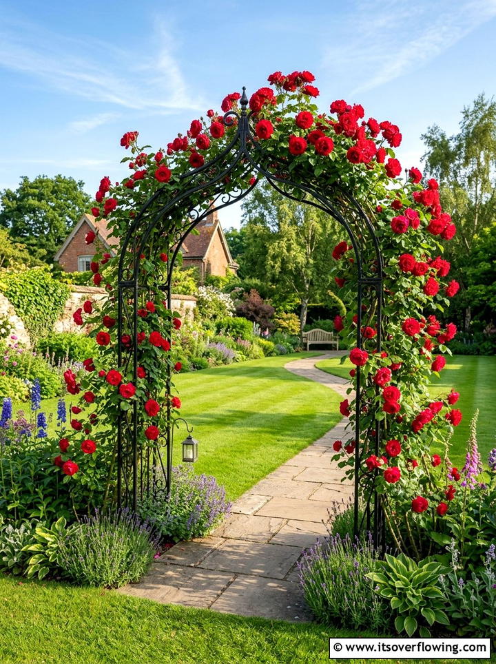 Garden arch for roses - 25 garden design ideas with vertical gardens
