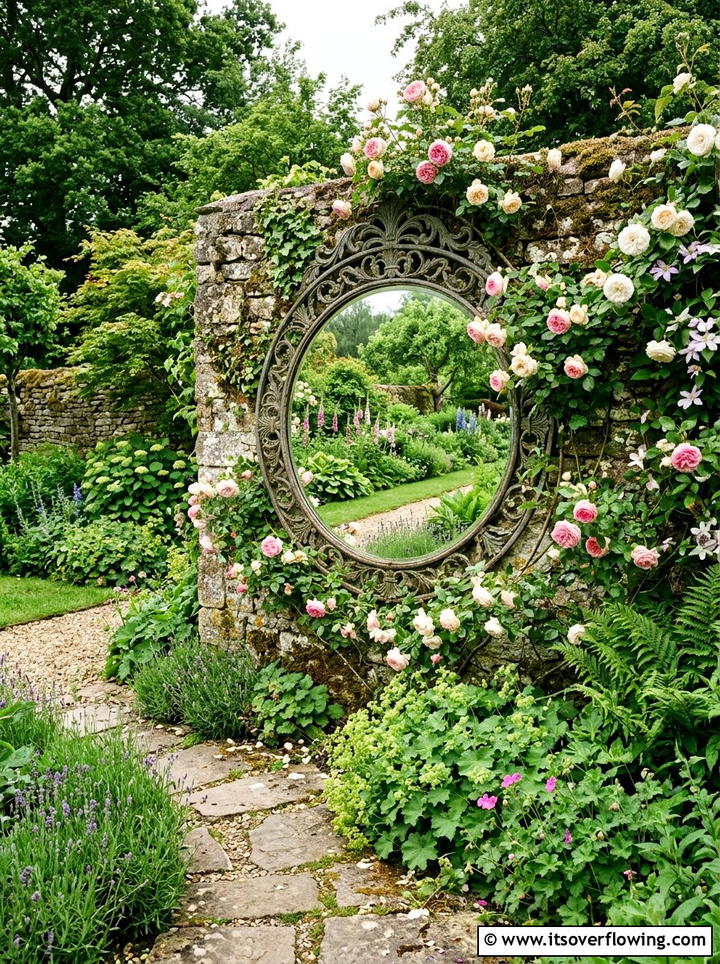 Garden mirror focal point - 25 garden design ideas for small yards