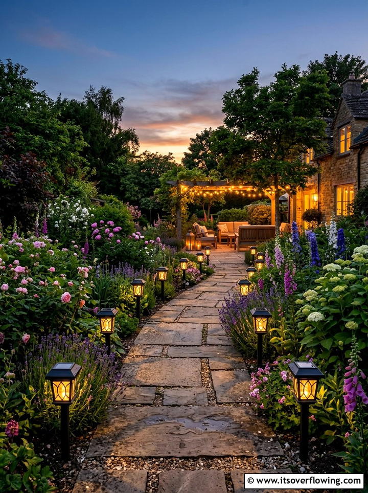 Garden pathway lighting - 25 backyard ideas for summer parties