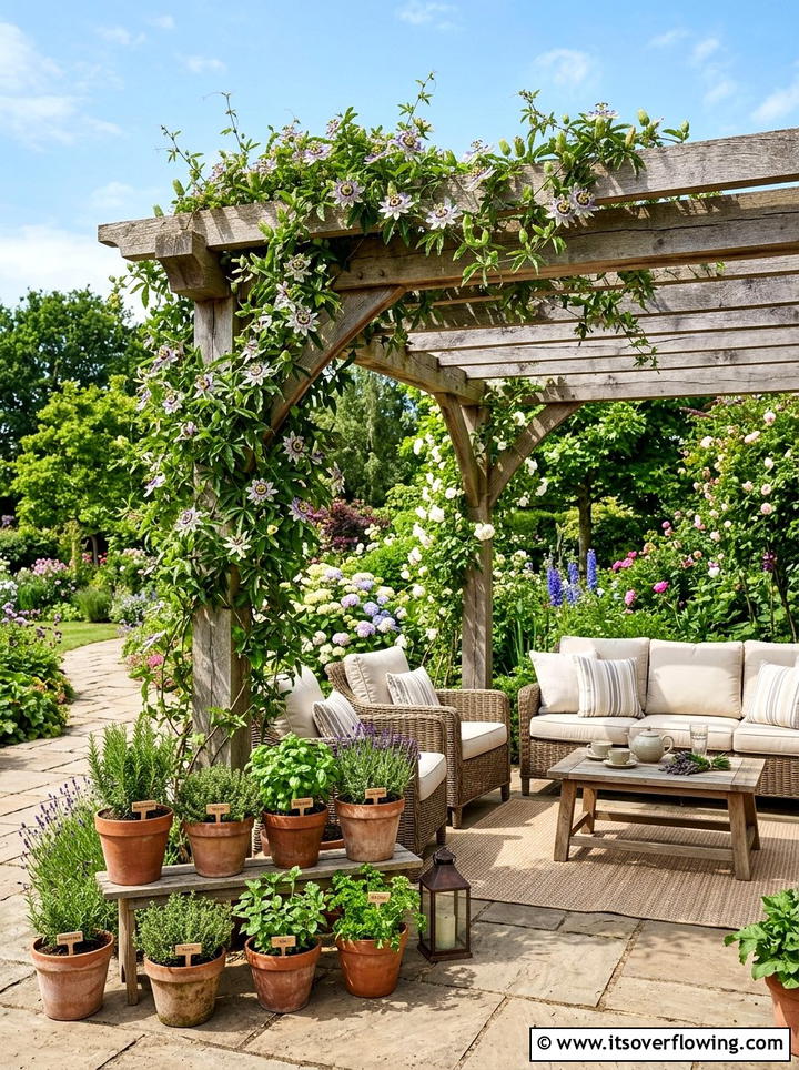 Garden pergola herb garden - 25 creative garden ideas with medicinal herbs