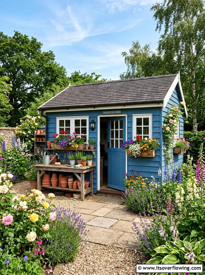 Garden potting shed - 25 garden ideas for cottage homes