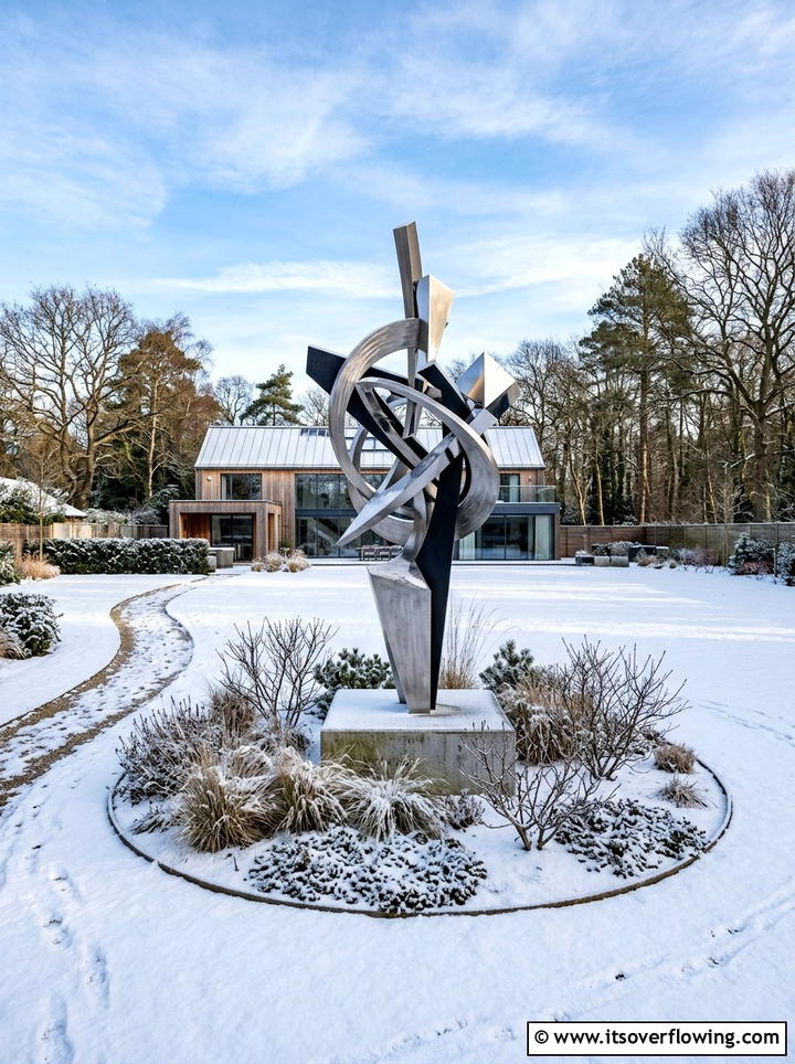 Garden sculptures - 25 creative garden ideas for winter interest