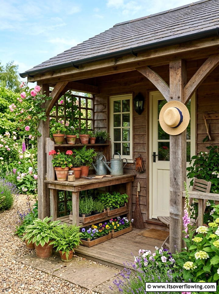 Garden shed porch - 25 front porch ideas with spring decor