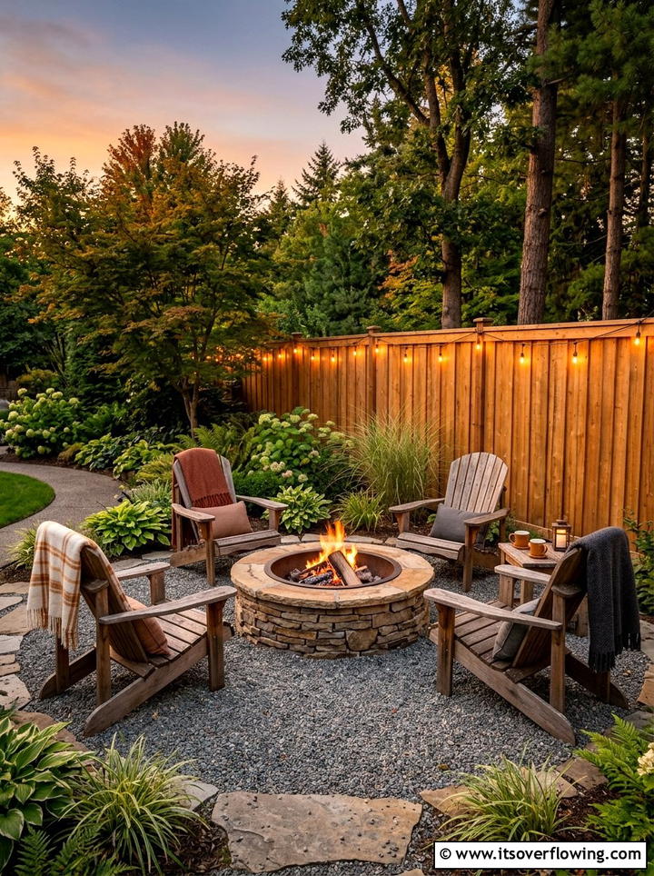 Garden statue - 25 garden ideas for corner spaces