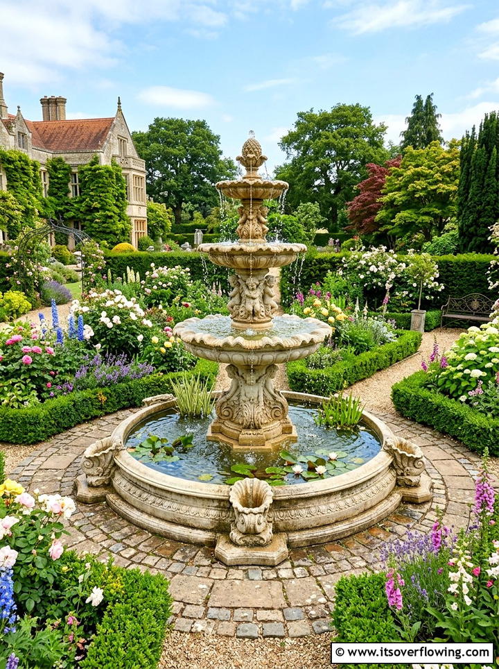 Garden water fountain - 25 backyard ideas for suburban homes