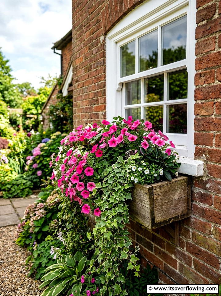Garden window box - 25 garden ideas for cottage homes
