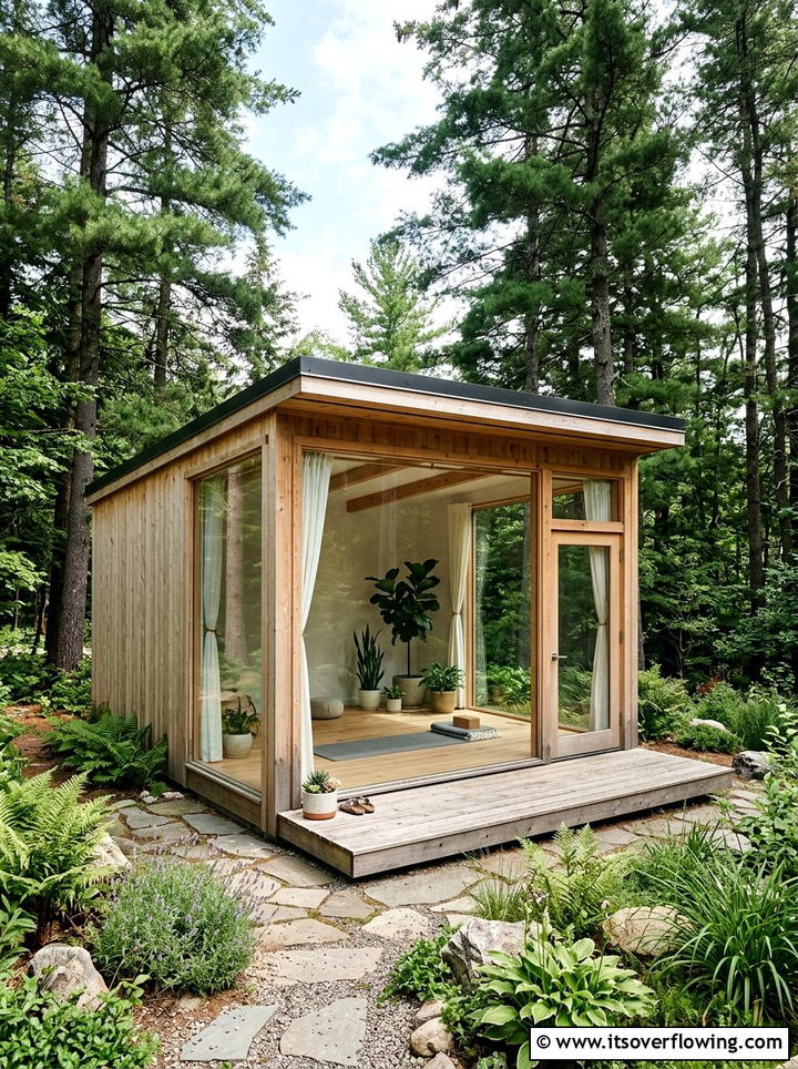 Garden yoga studio - 25 garden design ideas with outdoor rooms
