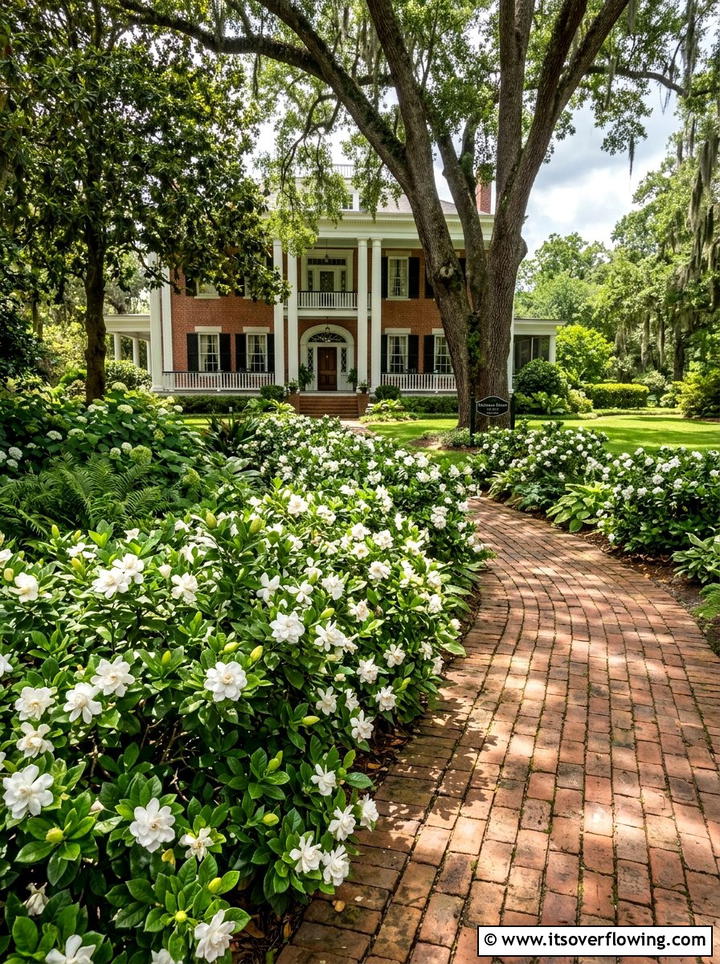 Gardenia Flower Bed - 25 creative garden ideas with fragrance gardens