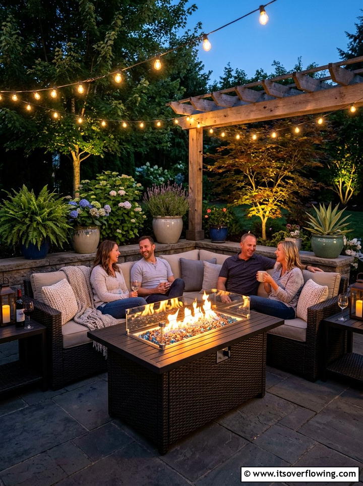 Gas Fire Pit Table - 25 backyard ideas with fire pit