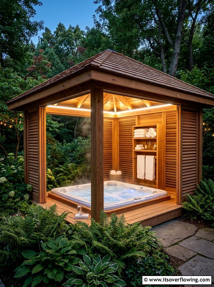 Gazebo With Hot Tub - 25 garden ideas with gazebo