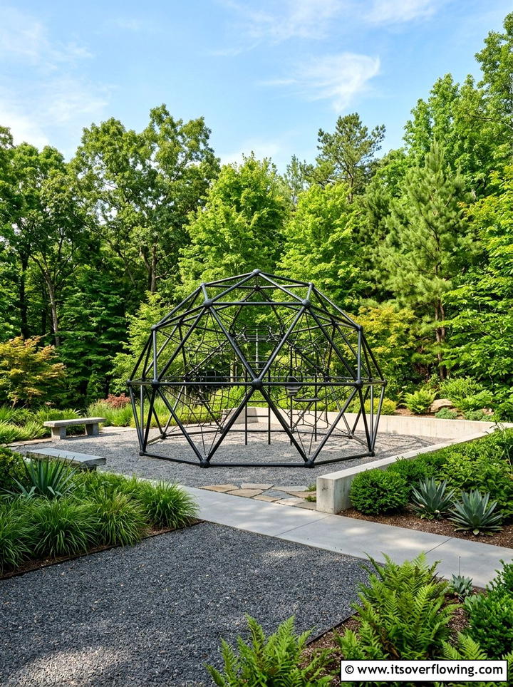 Geometric Jungle Gym - 25 backyard ideas with play area