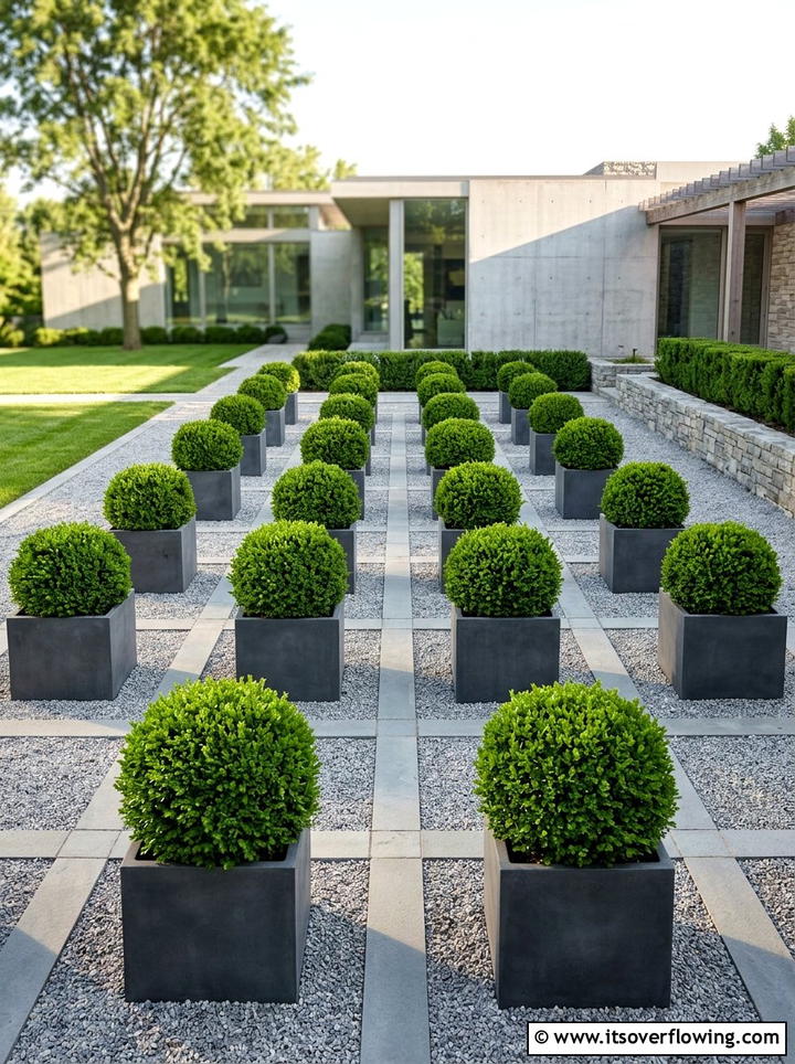 Geometric Planter Box Layout - 25 garden ideas with planter boxes