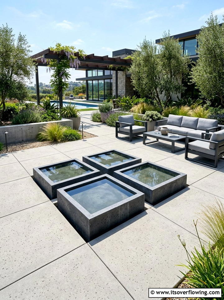 Geometric Square Water Bowl - 25 creative garden ideas with water bowls