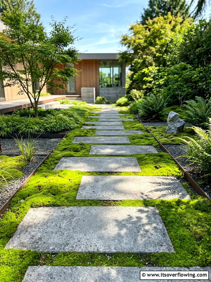 Geometric Stepping Stones - 25 garden ideas for contemporary homes