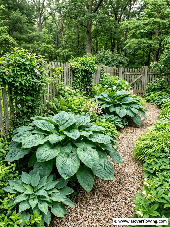 Giant hosta garden - 25 garden ideas with hostas