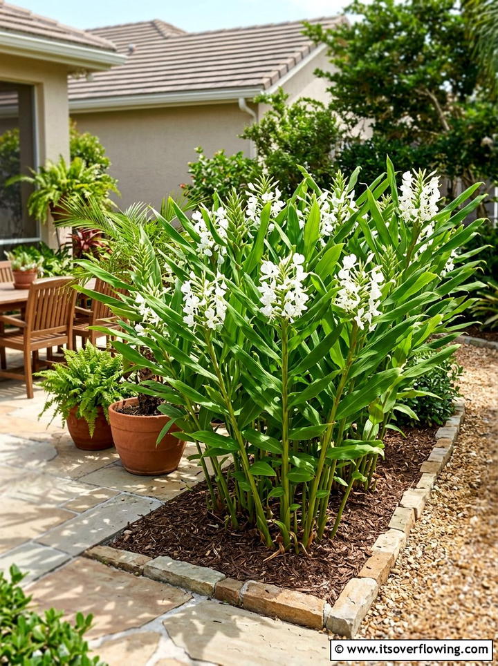 Ginger Plant Garden - 25 backyard ideas with tropical plants