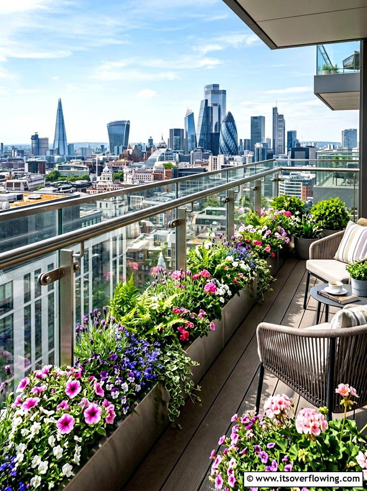 Glass Balcony Railing Garden - 25 small garden ideas for windy balconies