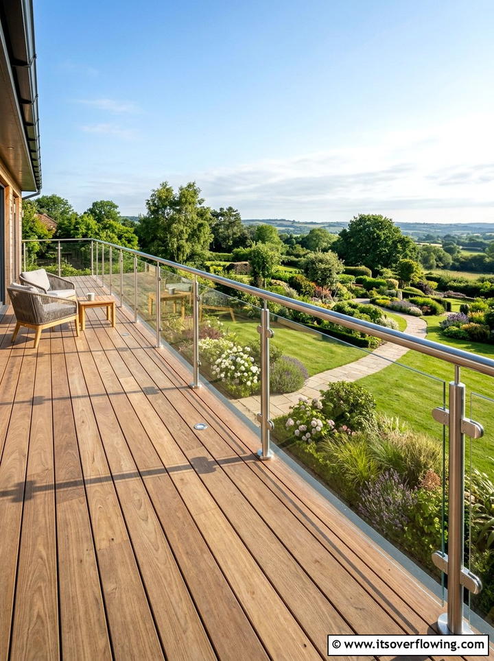 Glass Balustrade Decking - 25 garden decor ideas with minimalist accents