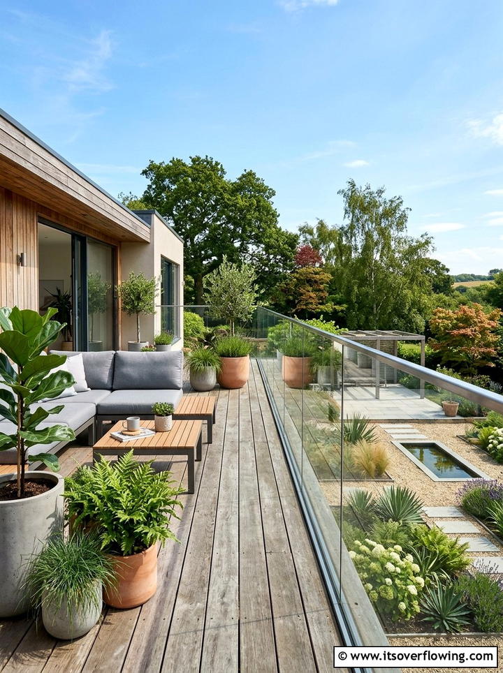 Glass Balustrade Systems - 25 creative garden ideas with modern landscape lines
