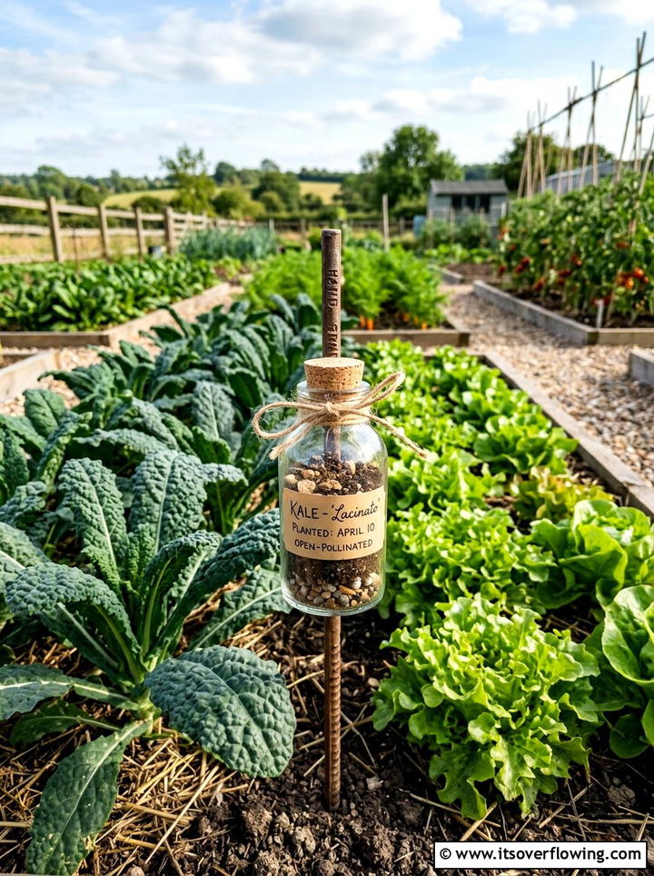Glass Bottle Plant Marker - 25 recycled garden ideas with glass bottles