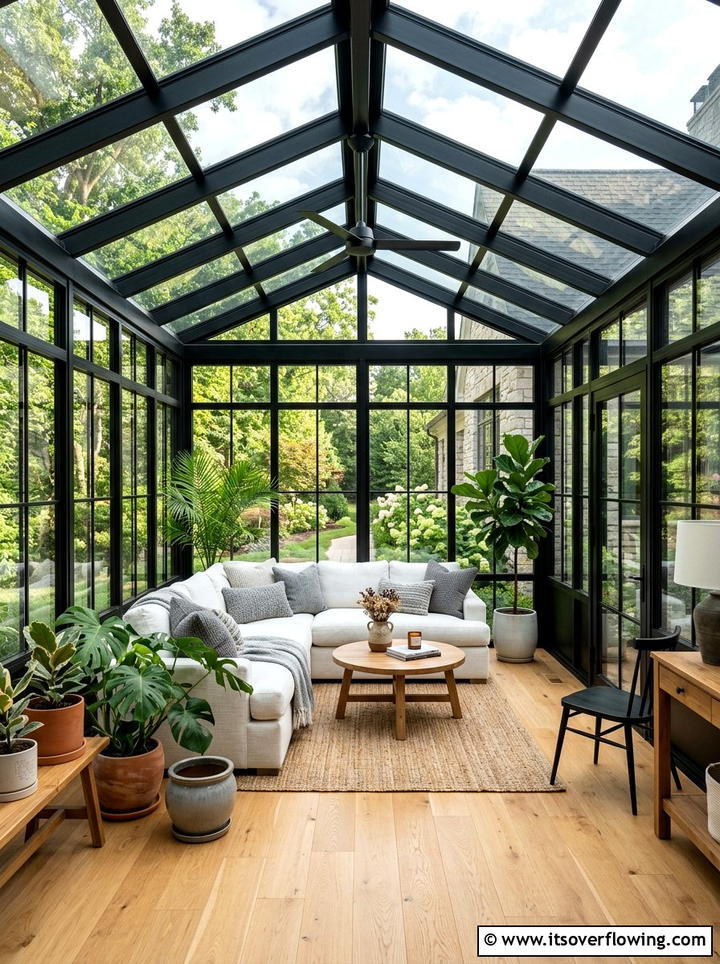 Glass Enclosed Porch - 25 front porch ideas for rainy climates
