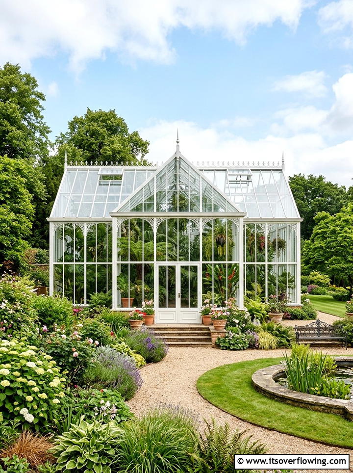 Glass Garden Conservatory - 25 garden decor ideas for large gardens