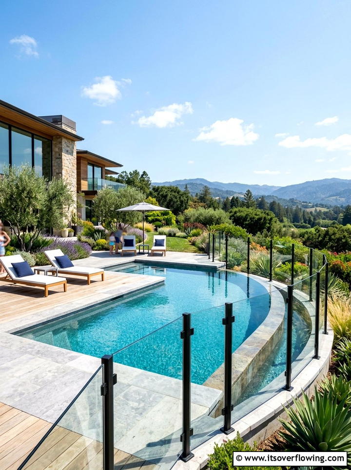 Glass Garden Fence - 25 garden ideas for modern homes