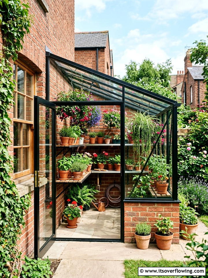 Glass Lean To Greenhouse - 25 backyard ideas with greenhouse