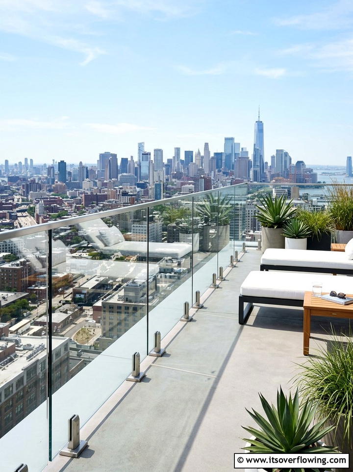 Glass Railing For Rooftops - 25 creative garden ideas for rooftops