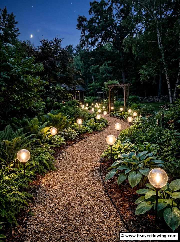 Glass globe garden lights - 25 reusing old things ideas for outdoor lighting