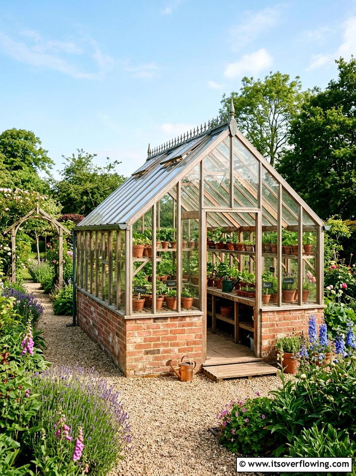 Glass greenhouse - 25 creative garden ideas for rural homes