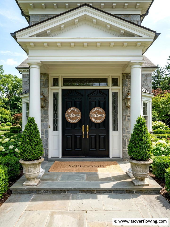 Glass porch sign - 25 front porch ideas with welcome signs