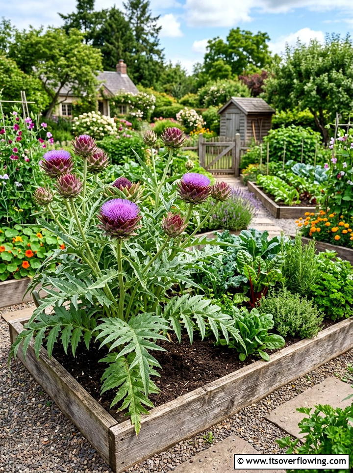 Globe Artichoke Edible Garden - 25 creative garden ideas with sculptural plants