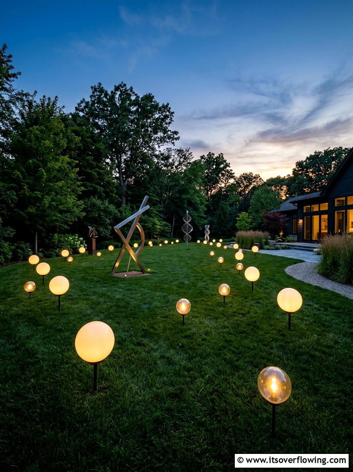 Globe Lights - 25 backyard decorating ideas with lights