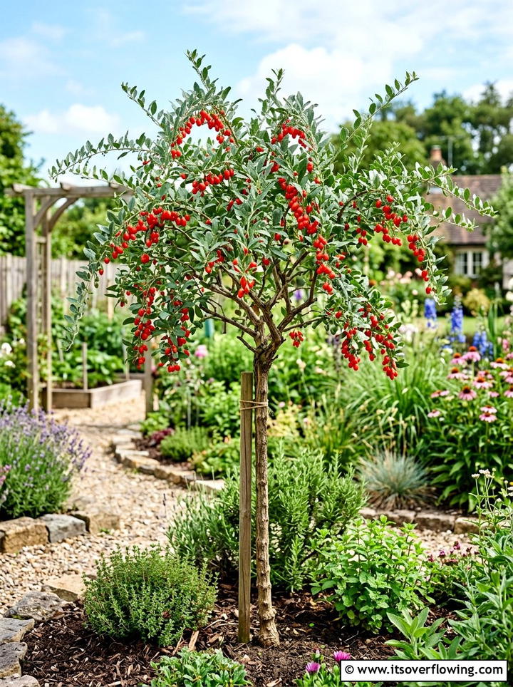 Goji Berry Bush - 25 creative garden ideas with patio fruit trees