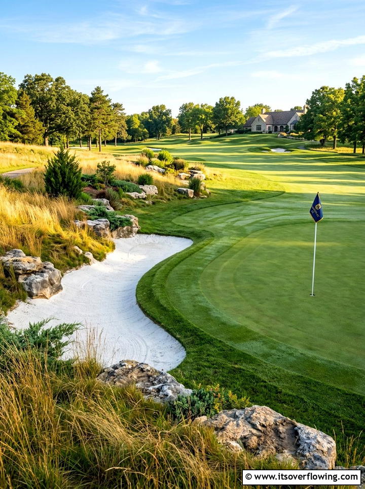Golf green with sand bunker - 25 backyard ideas with putting green