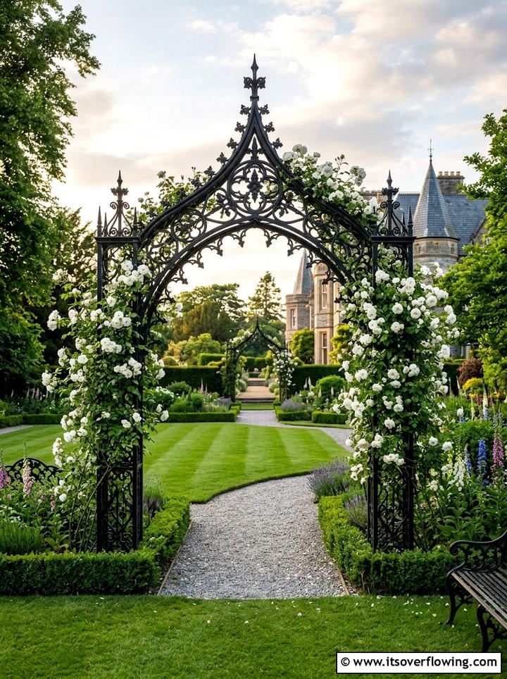 Gothic garden arch - 25 garden decor ideas with garden arches