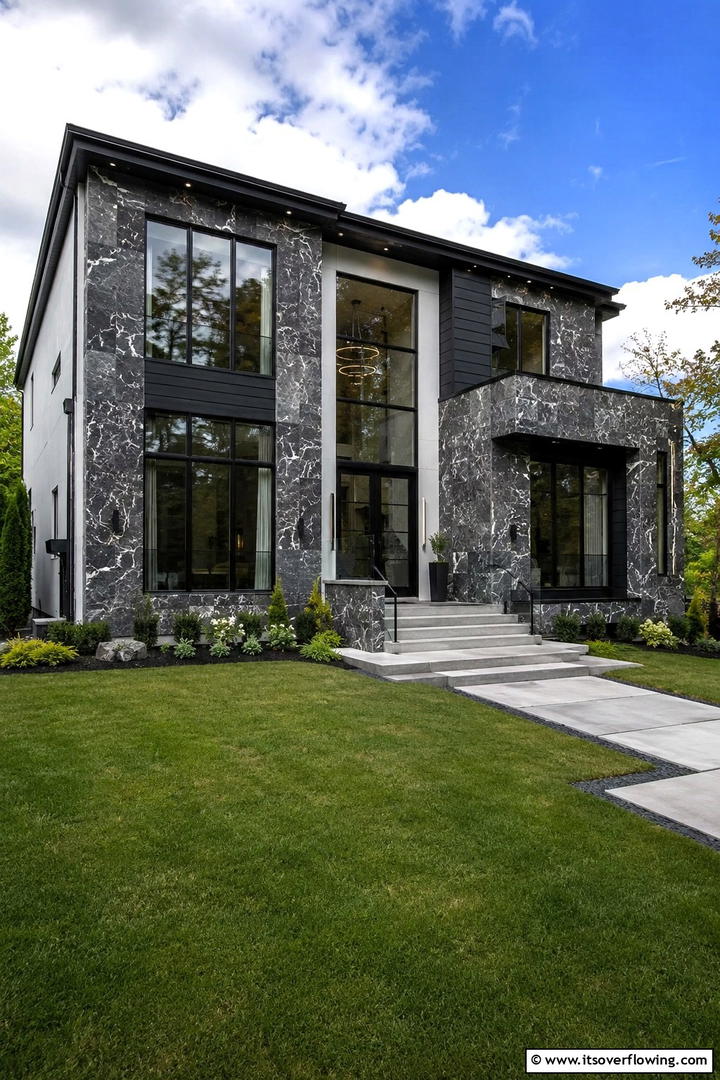 Granite Elegance - 30 Exterior Stone Types for Rustic to Modern House Designs