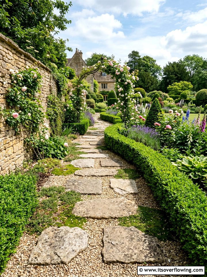 Granite Garden Path - 25 garden ideas with stepping stones
