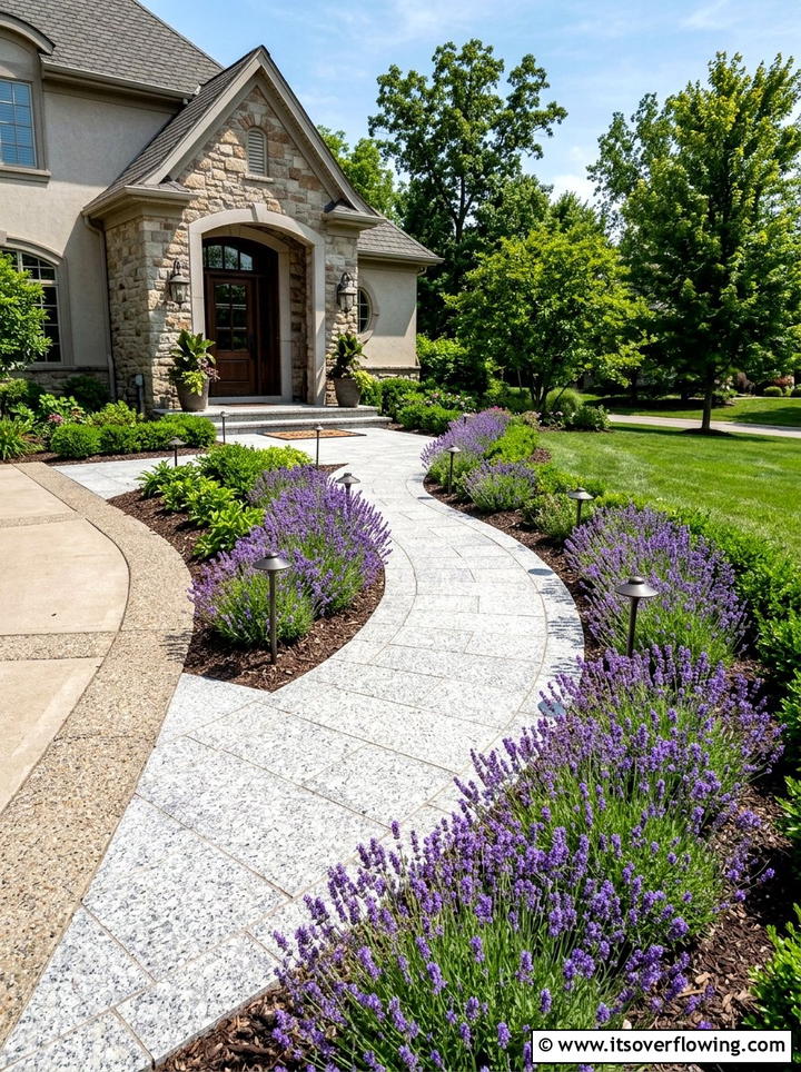 Granite Paver Walkway - 25 garden ideas with pavers