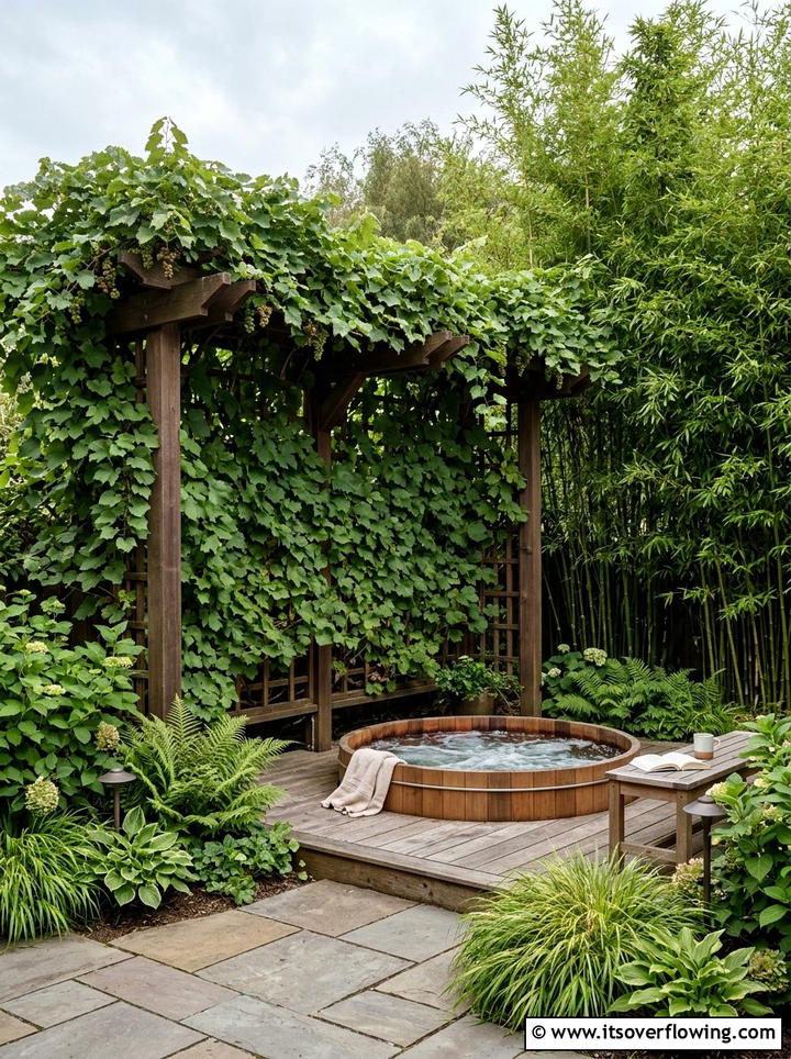 Grape Arbor As Privacy Screen - 25 creative garden ideas with grape arbor