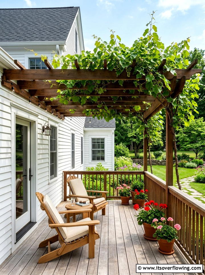 Grape Arbor Attached To House Deck - 25 creative garden ideas with grape arbor