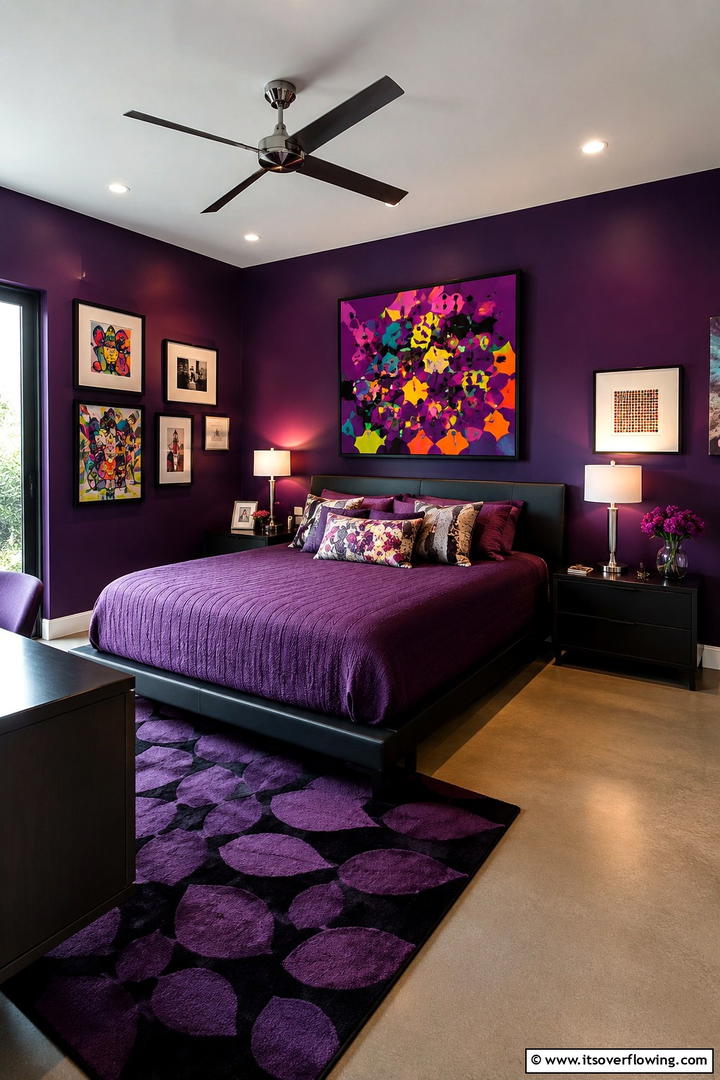 Grape Inspired Gallery - 30 Purple Bedroom Ideas for a Dreamy and Relaxing Retreat