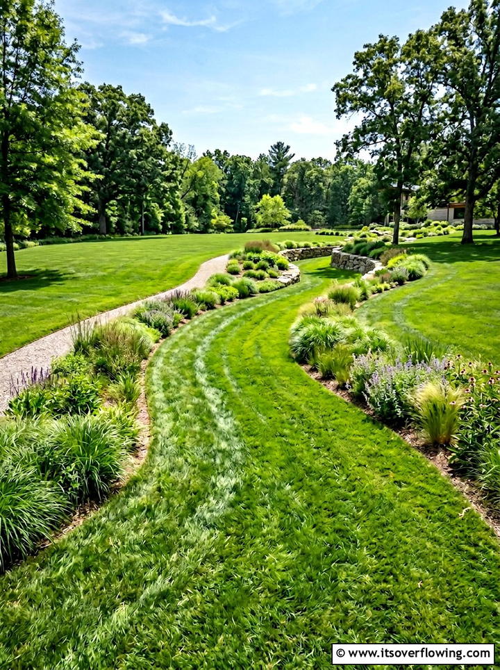 Grass Swale Landscaping - 25 backyard ideas with drainage solutions