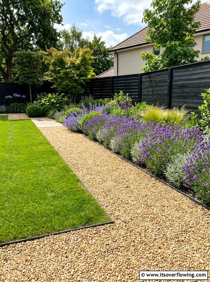 Gravel Border Garden - 25 backyard ideas with gravel