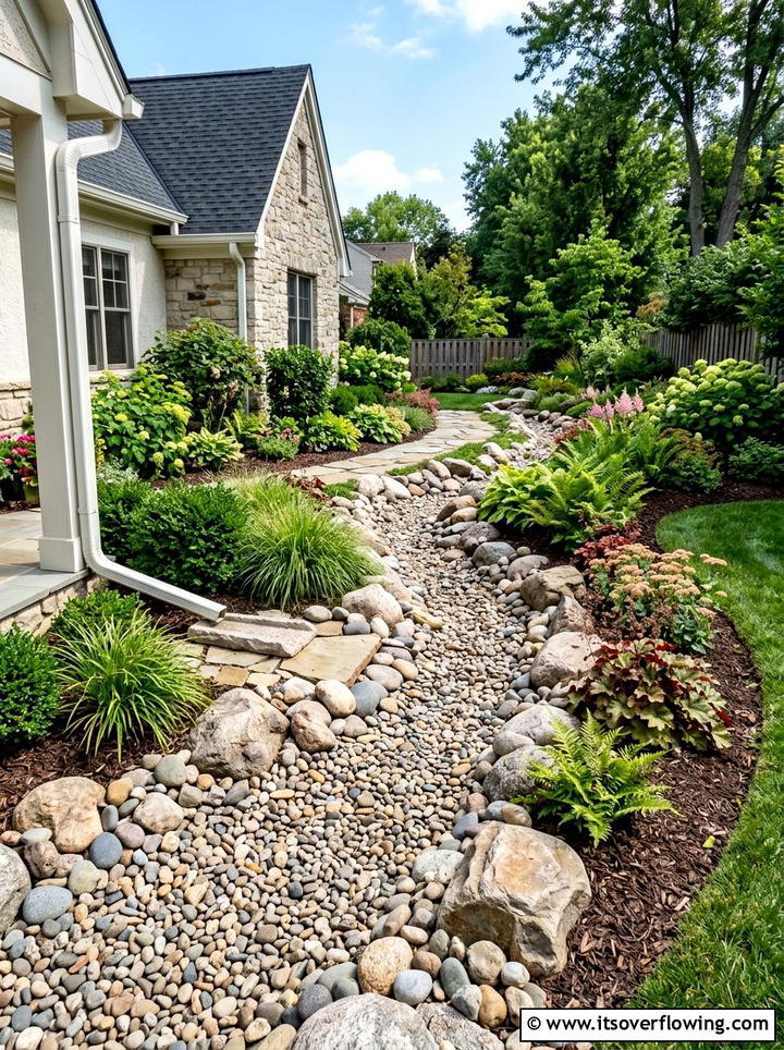 Gravel Drainage Solution - 25 backyard ideas with gravel